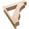 Ekena Millwork 8-in W x 36-in D x 40-in H Balboa Block Rough Cedar Woodgrain TimberThane Outlooker, Primed Tan OUTUR080X36X40BOA44RCPR - alternate 2
